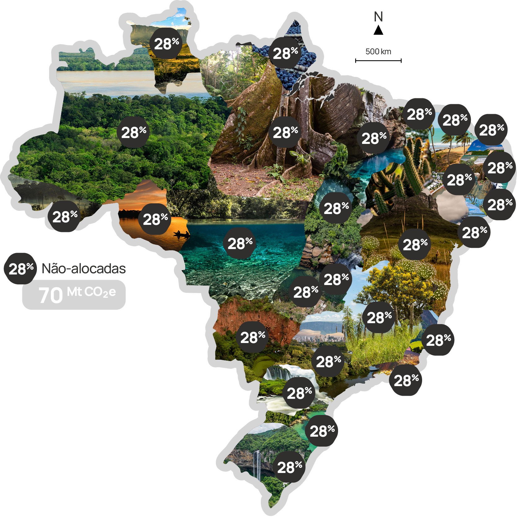 Mapa base do Brasil